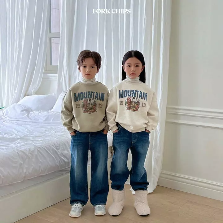 Fork Chips - Korean Children Fashion - #childrensboutique - Camping Bear Sweatshirt