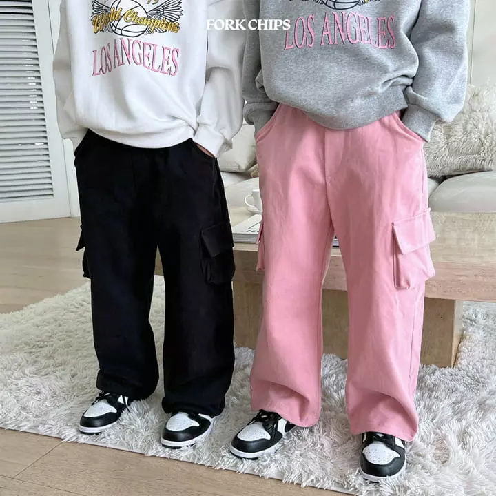 Fork Chips - Korean Children Fashion - #designkidswear - Centre Cargo Pants - 11