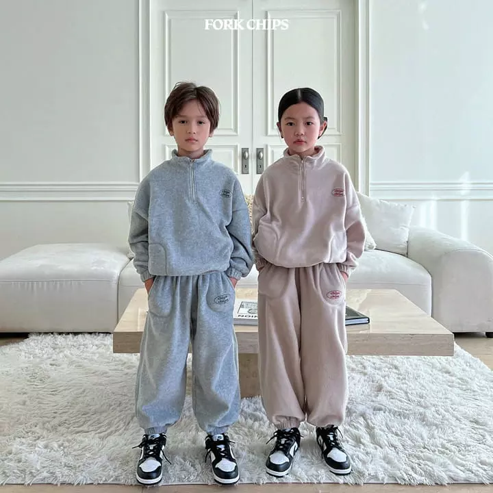 Fork Chips - Korean Children Fashion - #designkidswear - Teddy Pants - 8