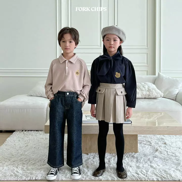 Fork Chips - Korean Children Fashion - #designkidswear - Cover Pleats Skirt - 6