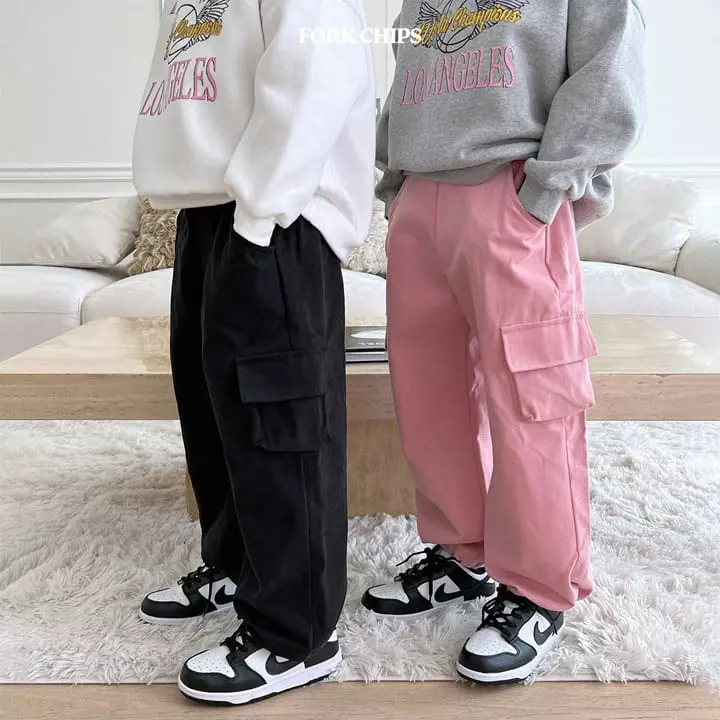 Fork Chips - Korean Children Fashion - #discoveringself - Centre Cargo Pants - 12
