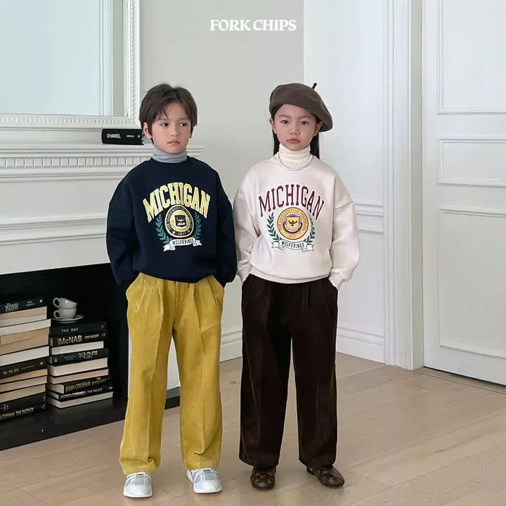 Fork Chips - Korean Children Fashion - #discoveringself - Monday Rib pants - 11