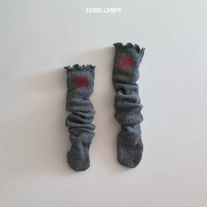 Fork Chips - Korean Children Fashion - #discoveringself - All Day Socks - 5