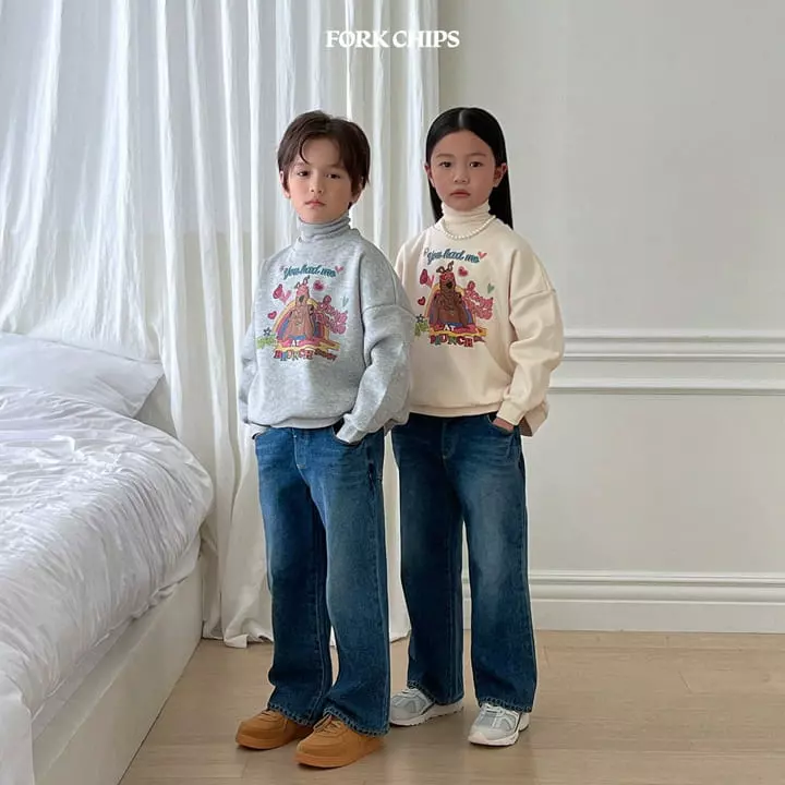 Fork Chips - Korean Children Fashion - #fashionkids - High Teen Dog Sweatshirt - 5