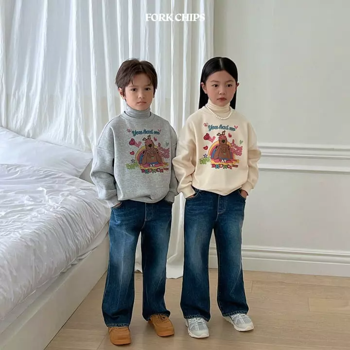 Fork Chips - Korean Children Fashion - #fashionkids - Classic Jeans - 2