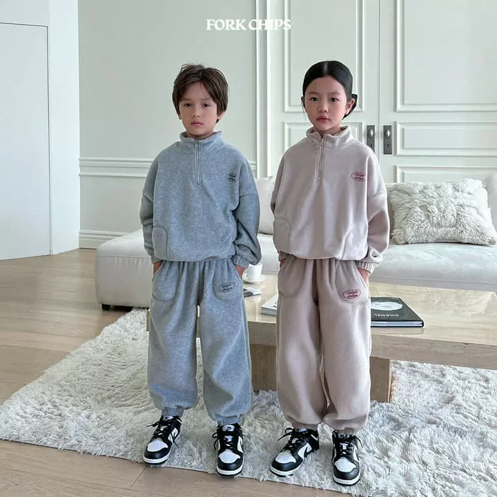 Fork Chips - Korean Children Fashion - #fashionkids - Teddy Pants - 10
