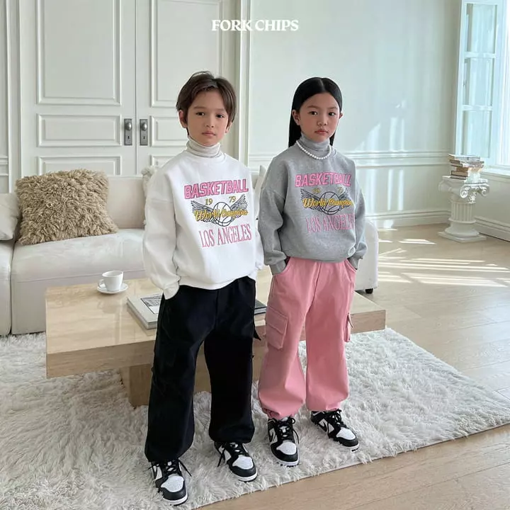Fork Chips - Korean Children Fashion - #kidsshorts - Angel Ball Sweatshirt - 7