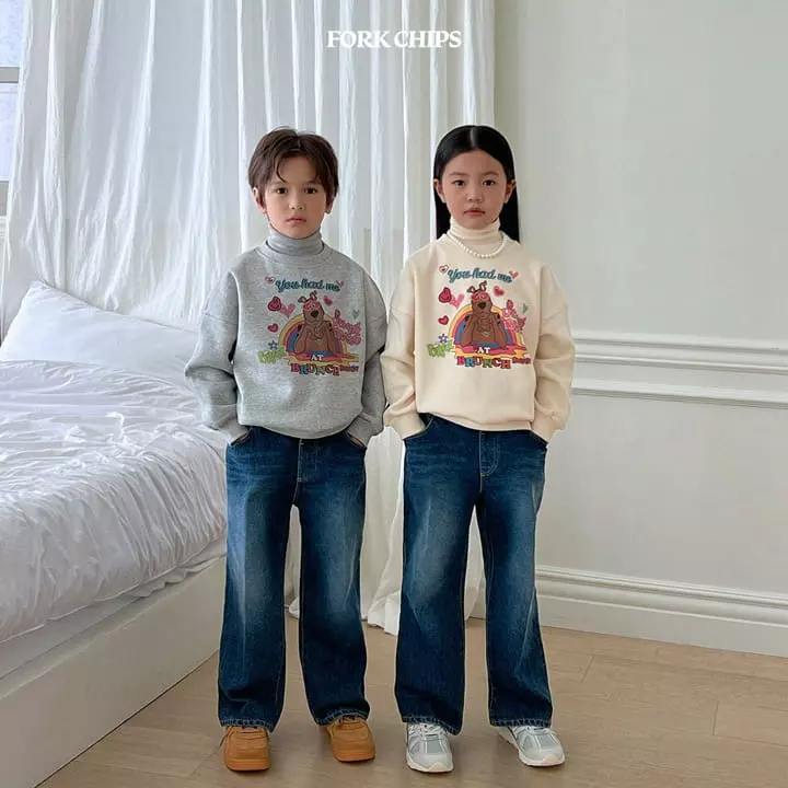 Fork Chips - Korean Children Fashion - #kidsshorts - Classic Jeans - 3