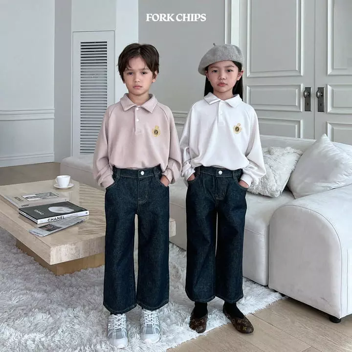 Fork Chips - Korean Children Fashion - #kidsshorts - Bridge Jeans