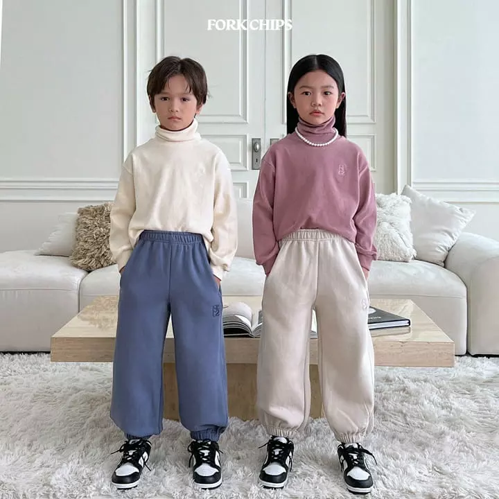 Fork Chips - Korean Children Fashion - #kidsshorts - Plain Pants - 10