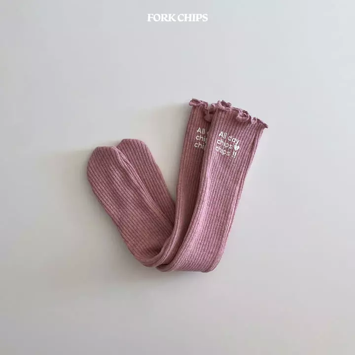 Fork Chips - Korean Children Fashion - #kidsshorts - All Day Socks - 7