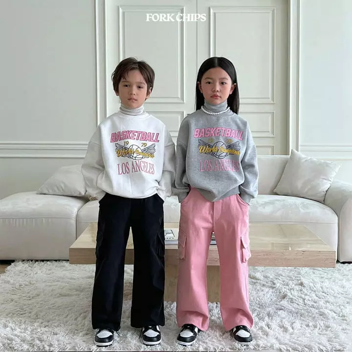 Fork Chips - Korean Children Fashion - #kidsstore - Centre Cargo Pants
