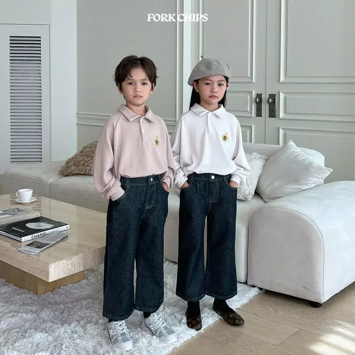 Fork Chips - Korean Children Fashion - #kidzfashiontrend - Bridge Jeans - 3