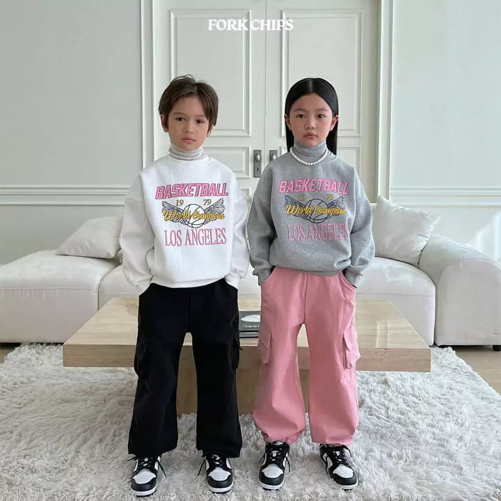 Fork Chips - Korean Children Fashion - #kidzfashiontrend - Centre Cargo Pants - 2
