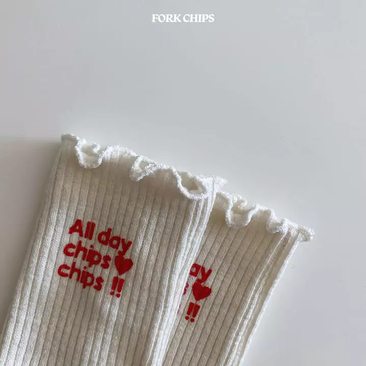 Fork Chips - Korean Children Fashion - #kidzfashiontrend - All Day Socks - 9