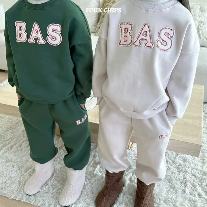 Fork Chips - Korean Children Fashion - #kidzfashiontrend - Baseball Top Bottom Set - 6