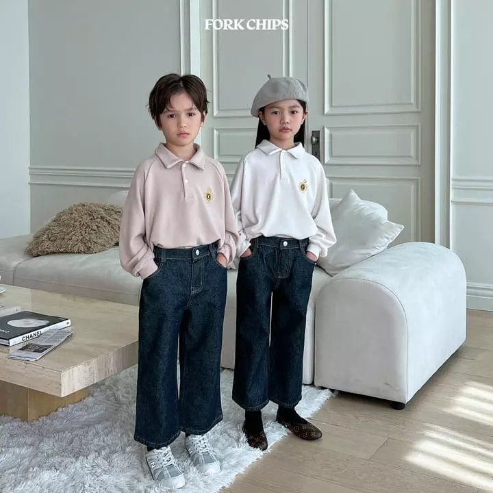 Fork Chips - Korean Children Fashion - #littlefashionista - Bridge Jeans - 5