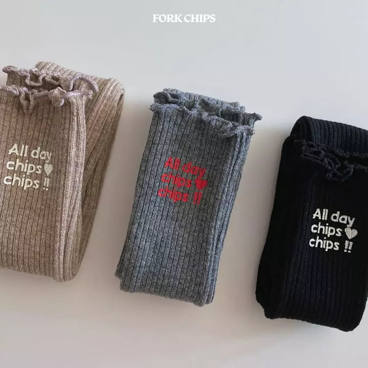 Fork Chips - Korean Children Fashion - #littlefashionista - All Day Socks - 11