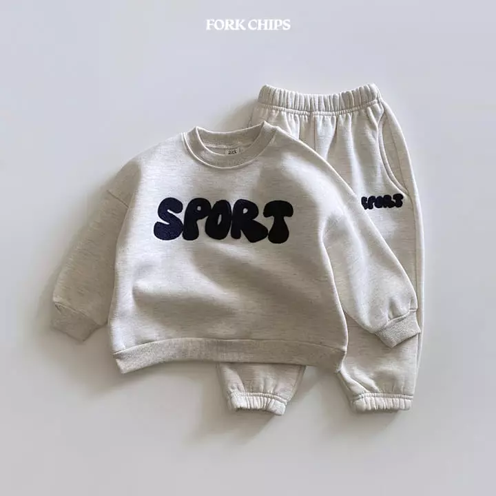 Fork Chips - Korean Children Fashion - #littlefashionista - Sprot Top Bottom Set - 7