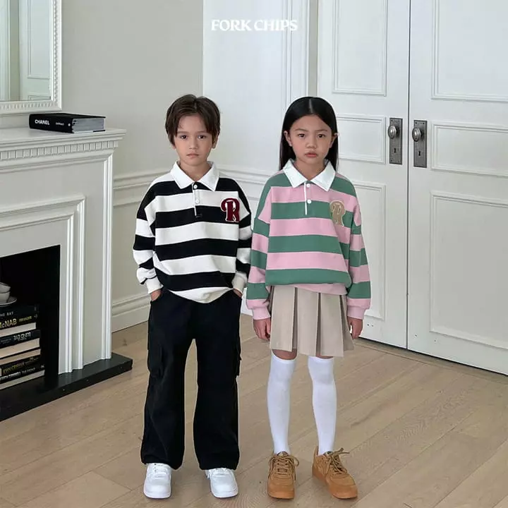 Fork Chips - Korean Children Fashion - #magicofchildhood - Root Collar Sweatshirt - 2