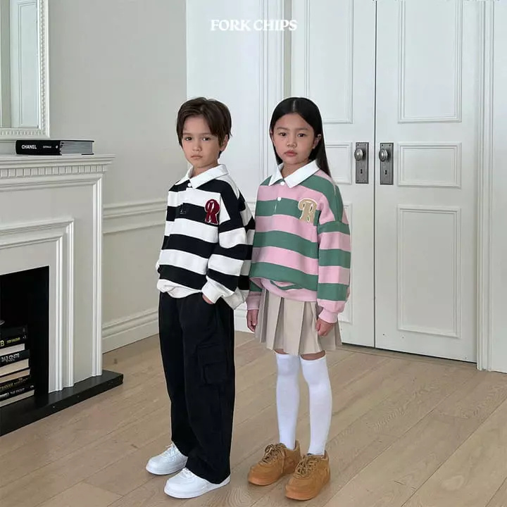 Fork Chips - Korean Children Fashion - #minifashionista - Root Collar Sweatshirt - 3