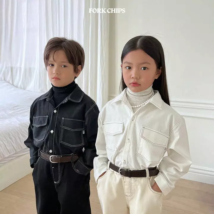 Fork Chips - Korean Children Fashion - #minifashionista - Margaret Stitch Pants - 10