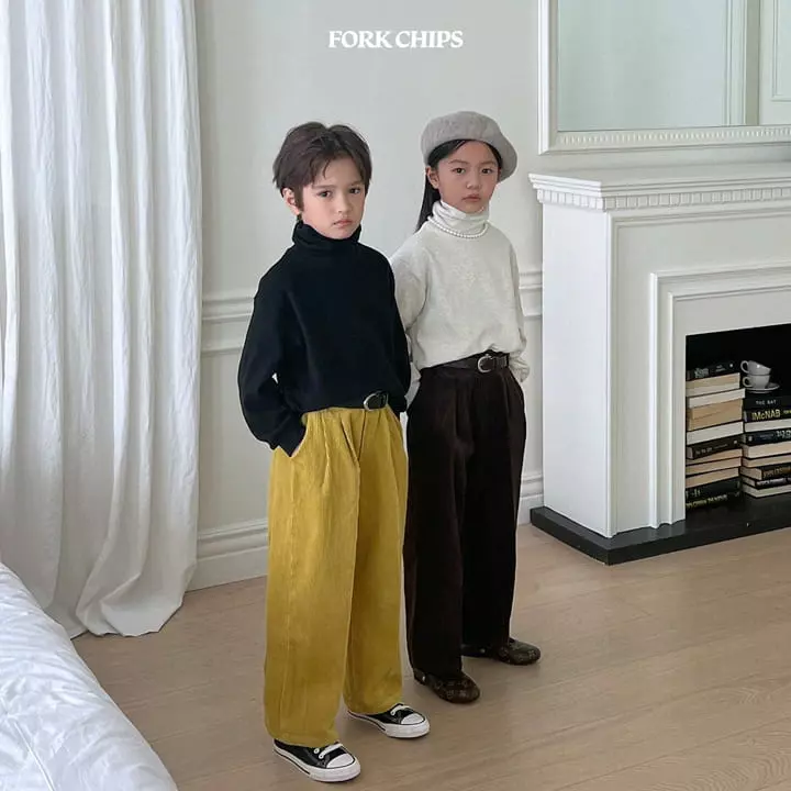 Fork Chips - Korean Children Fashion - #minifashionista - Monday Rib pants - 5