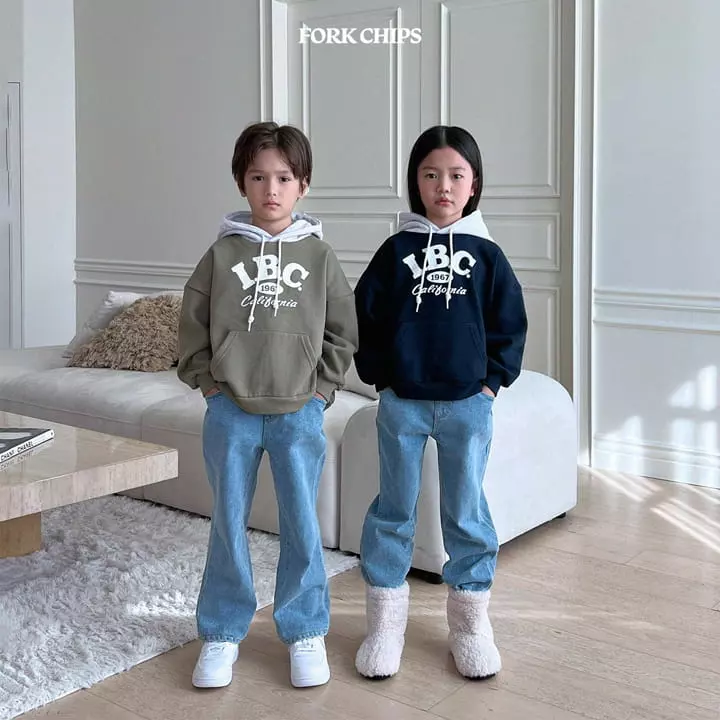 Fork Chips - Korean Children Fashion - #prettylittlegirls - IBC Color Hoody - 3