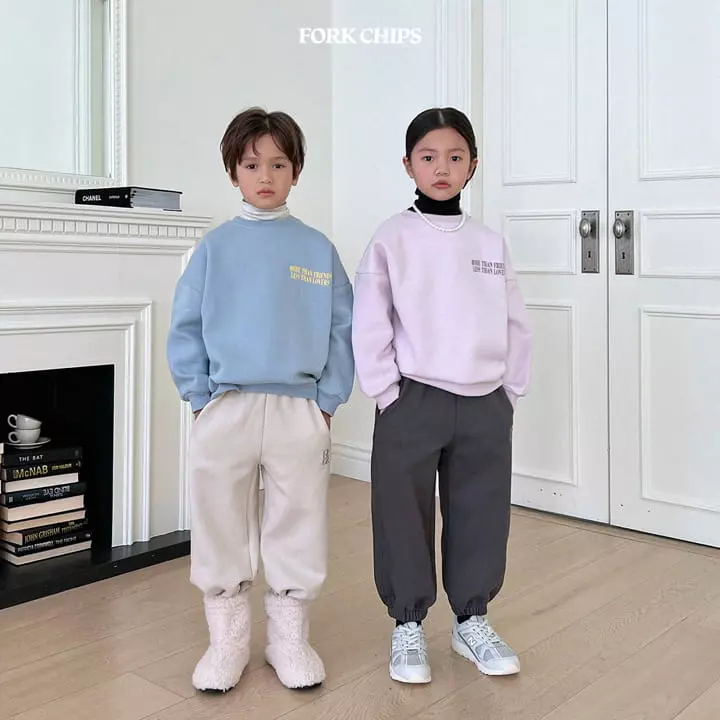 Fork Chips - Korean Children Fashion - #prettylittlegirls - More Than Sweatshirt