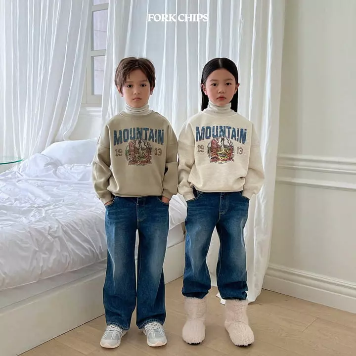 Fork Chips - Korean Children Fashion - #prettylittlegirls - Classic Jeans - 10