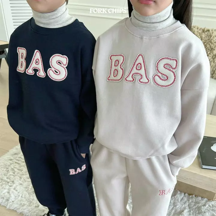 Fork Chips - Korean Children Fashion - #prettylittlegirls - Baseball Top Bottom Set - 11