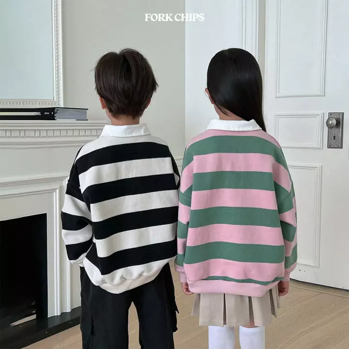 Fork Chips - Korean Children Fashion - #stylishchildhood - Root Collar Sweatshirt - 7