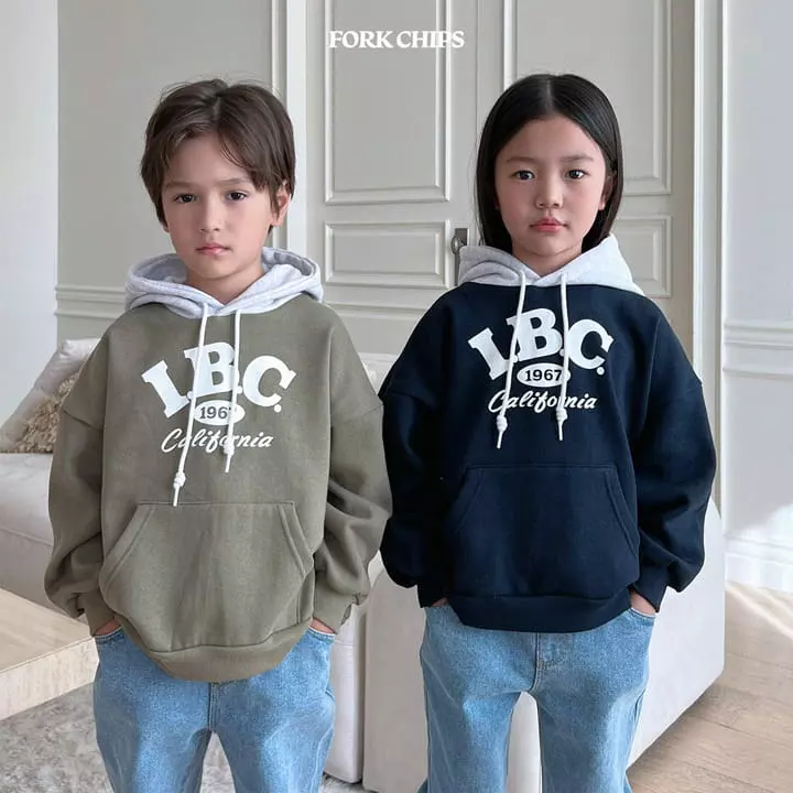Fork Chips - Korean Children Fashion - #stylishchildhood - IBC Color Hoody - 6