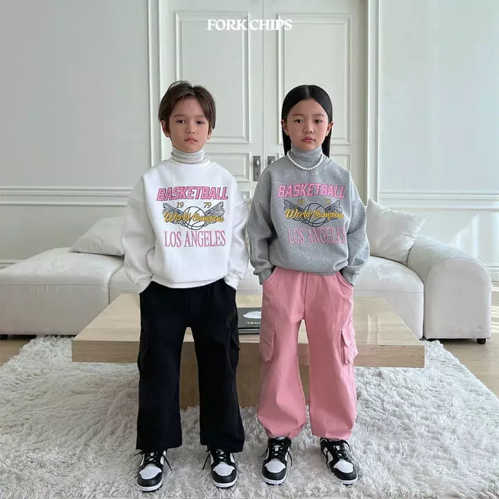 Fork Chips - Korean Children Fashion - #stylishchildhood - Angel Ball Sweatshirt