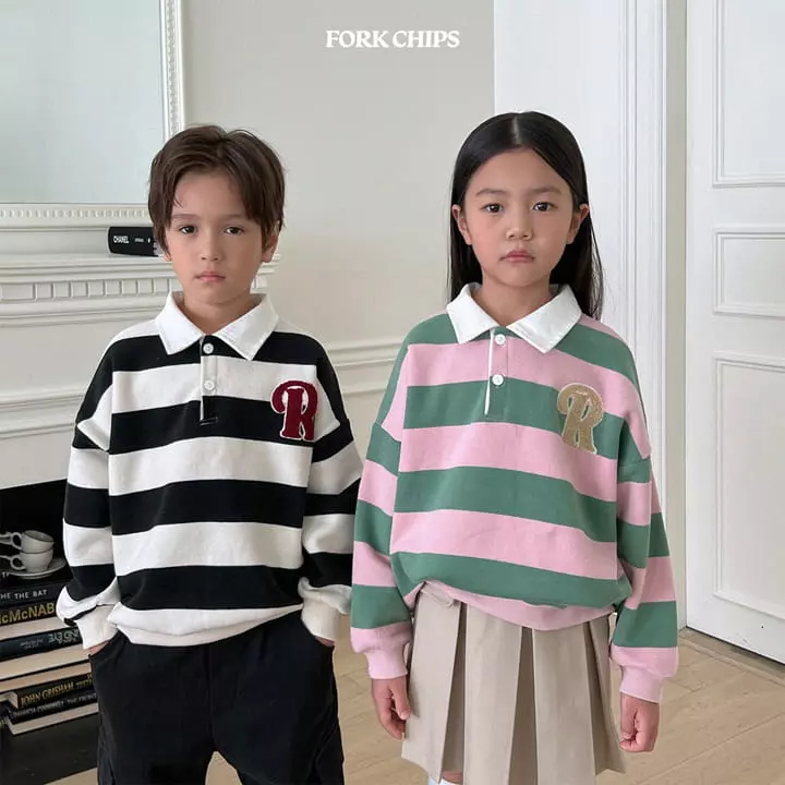 Fork Chips - Korean Children Fashion - #todddlerfashion - Root Collar Sweatshirt - 5
