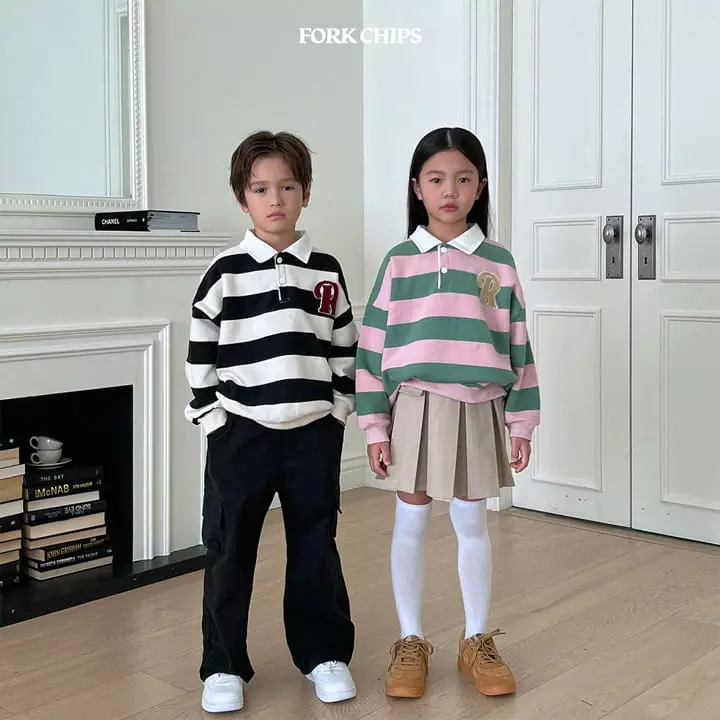 Fork Chips - Korean Children Fashion - #toddlerclothing - Root Collar Sweatshirt - 6