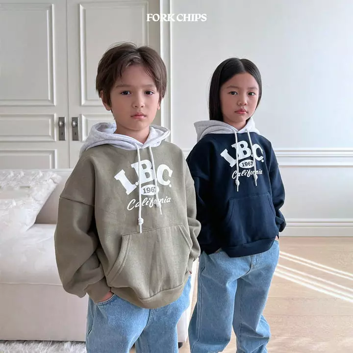 Fork Chips - Korean Children Fashion - #toddlerclothing - IBC Color Hoody - 5
