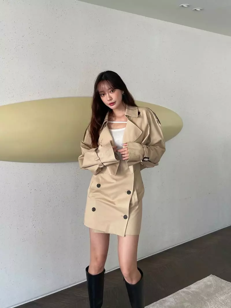 Four Eight - Korean Women Fashion - #vintageinspired - Trench Jacket - 6