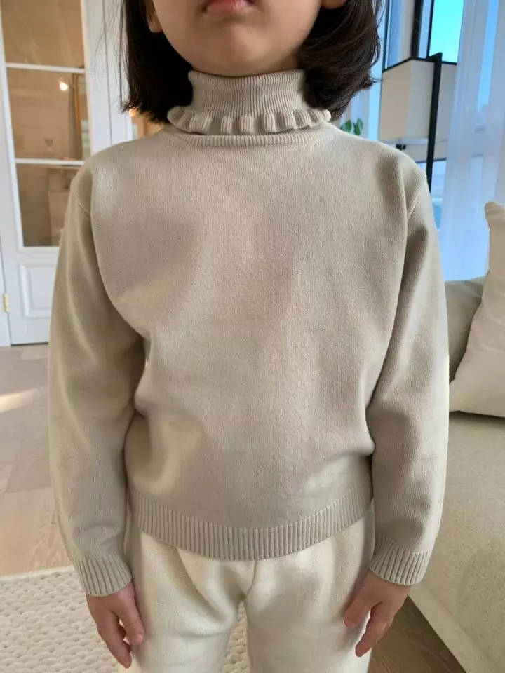 Franc Franc - Korean Children Fashion - #Kfashion4kids - Frill Knit Muffler - 2
