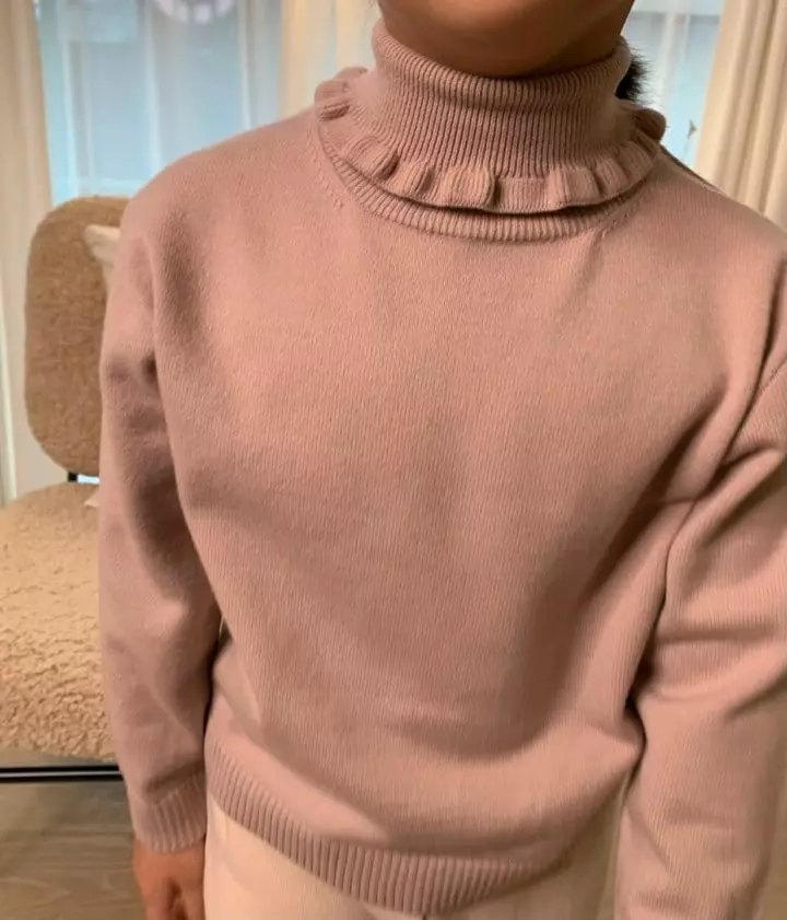 Franc Franc - Korean Children Fashion - #kidzfashiontrend - Frill Knit Muffler