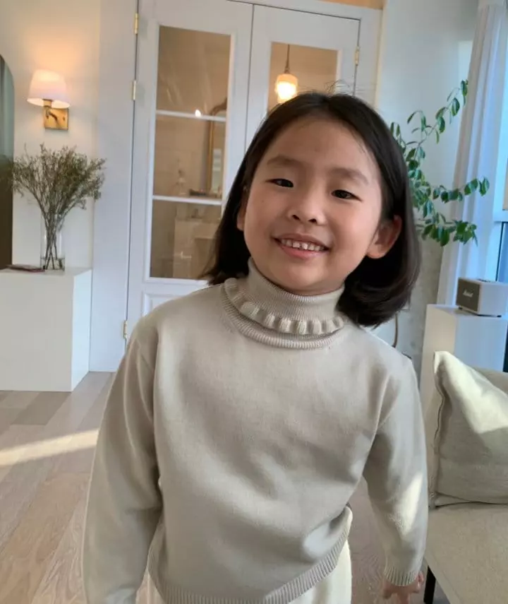 Franc Franc - Korean Children Fashion - #littlefashionista - Frill Knit Muffler - 3