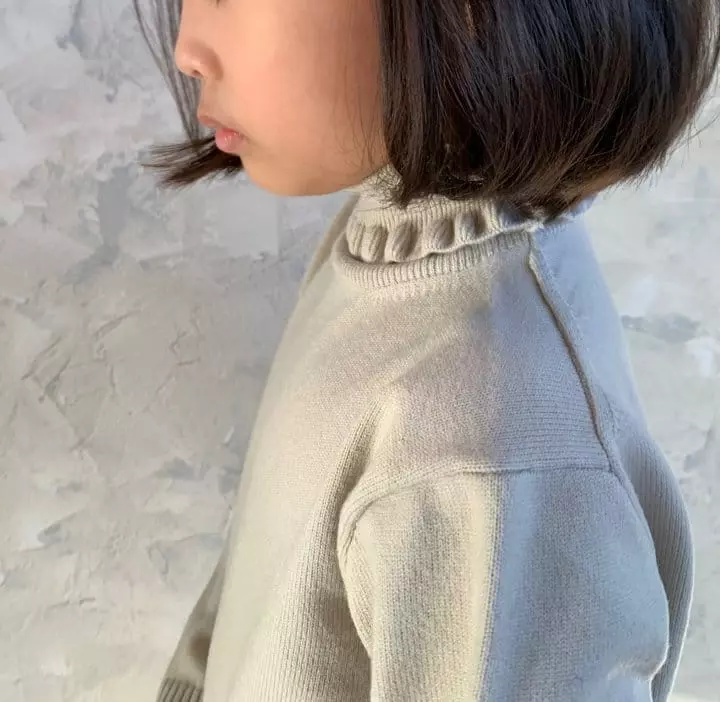 Franc Franc - Korean Children Fashion - #minifashionista - Frill Knit Muffler - 5