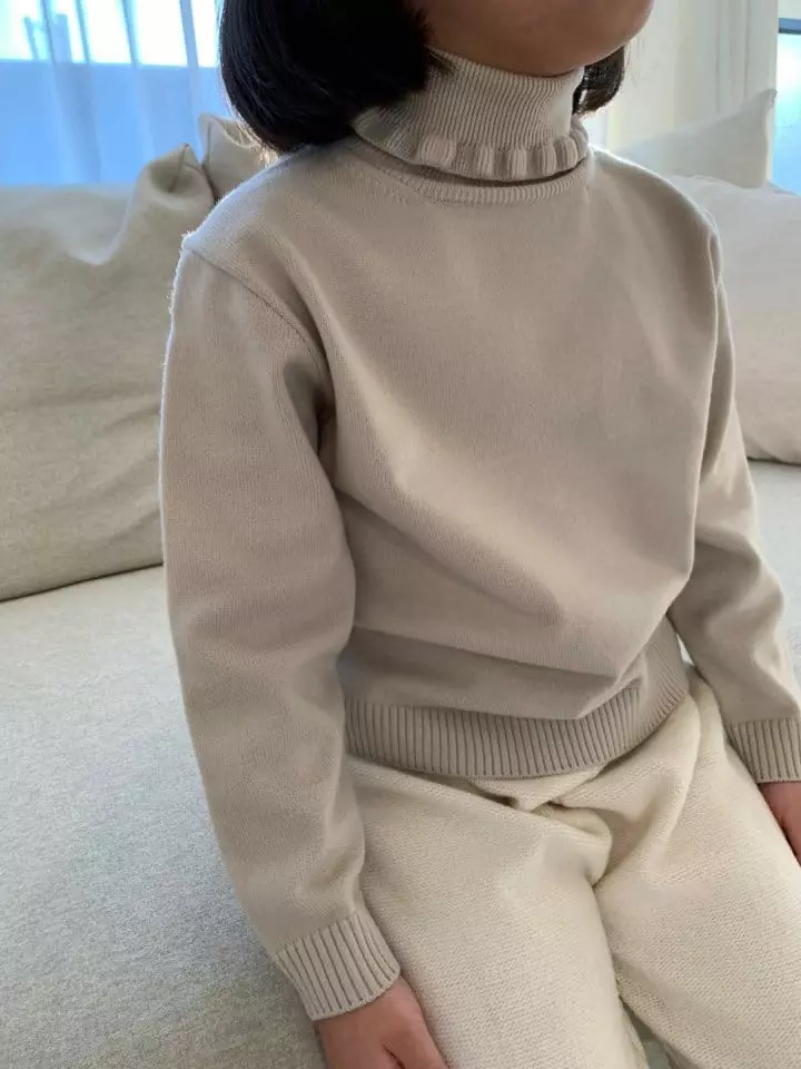 Franc Franc - Korean Children Fashion - #prettylittlegirls - Frill Knit Muffler - 6