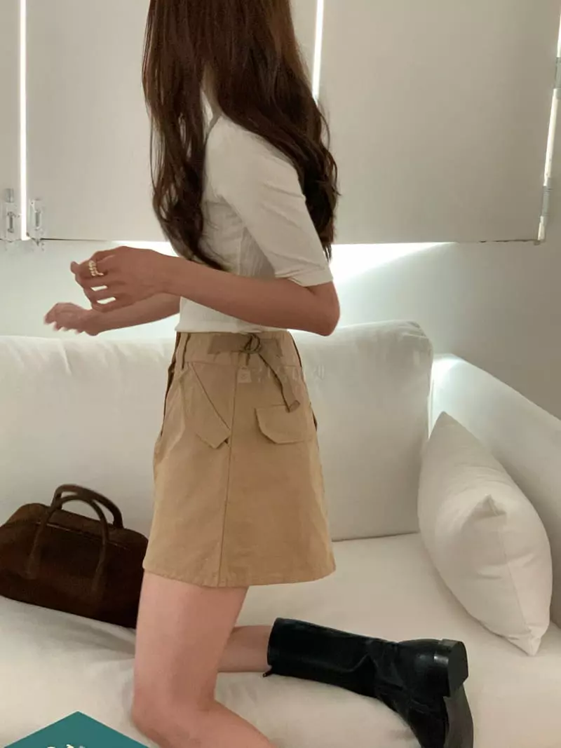 Fre - Korean Women Fashion - #romanticstyle - Cargo Mini Skirt - 2