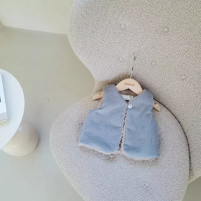 From J - Korean Baby Fashion - #babyboutiqueclothing - Rib Fleece Vest - 5