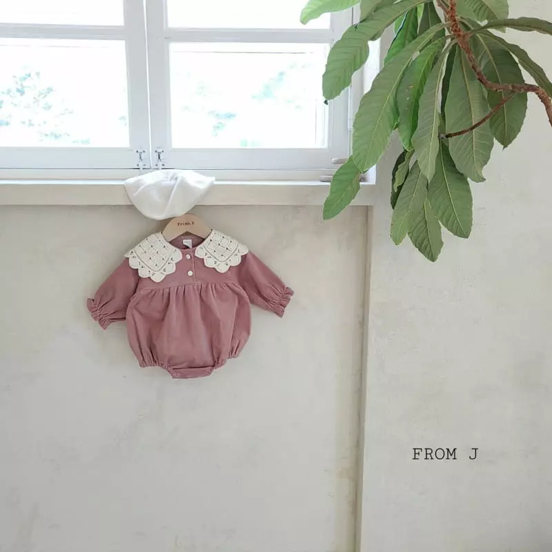 From J - Korean Baby Fashion - #babyclothing - Quilting Collar Bodysuit - 3