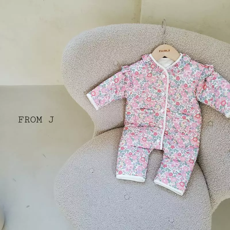 From J - Korean Baby Fashion - #babyclothing - Frill Flower Bodysuit - 2
