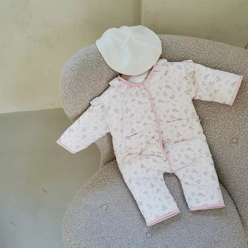 From J - Korean Baby Fashion - #babyfashion - Frill Flower Bodysuit - 4