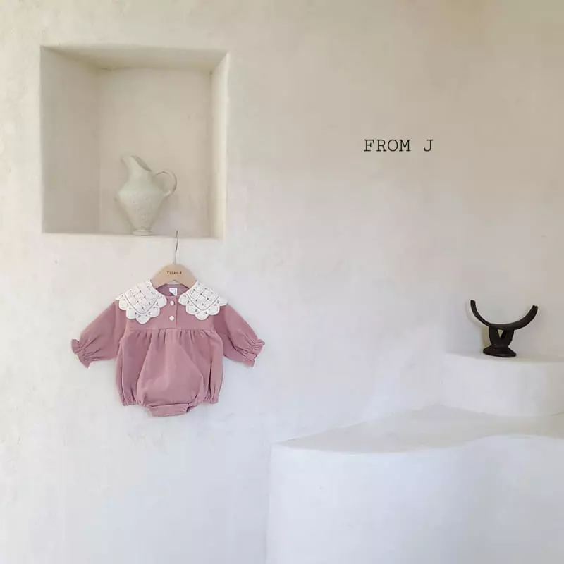 From J - Korean Baby Fashion - #babygirlfashion - Quilting Collar Bodysuit - 6