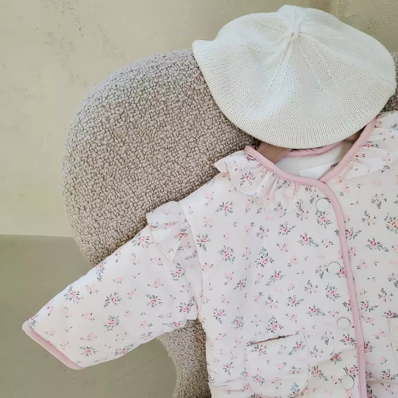 From J - Korean Baby Fashion - #babygirlfashion - Frill Flower Bodysuit - 5